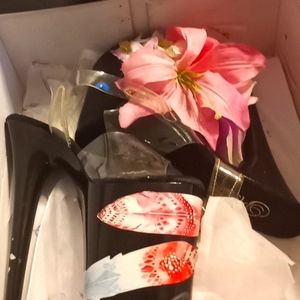 Customized size 7 black exotic shoes